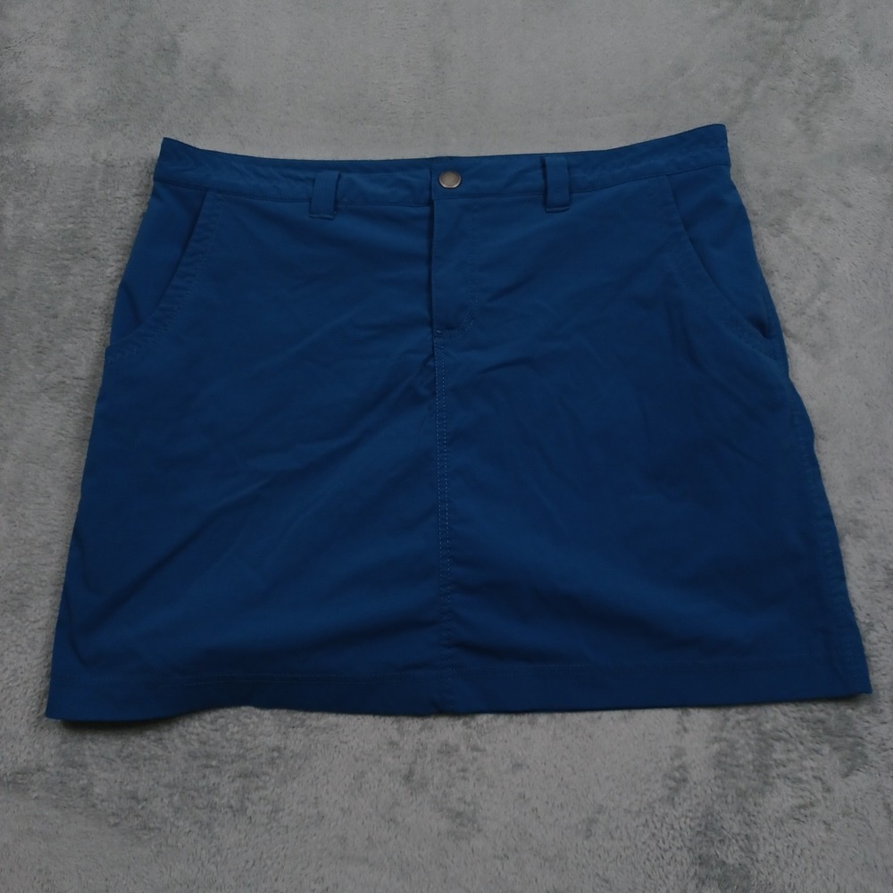Eddie Bauer Skirt Womens 14 Blue Activewear Outdoor Pockets Casual